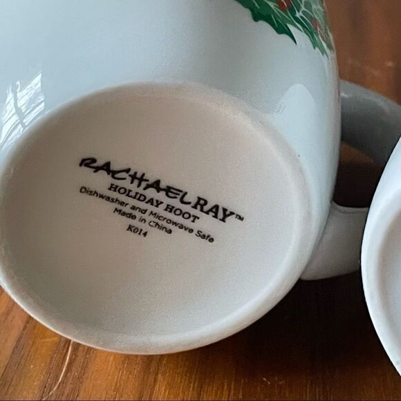 Rachael Ray Owl Mugs, Set of 2 - Picture 4 of 5